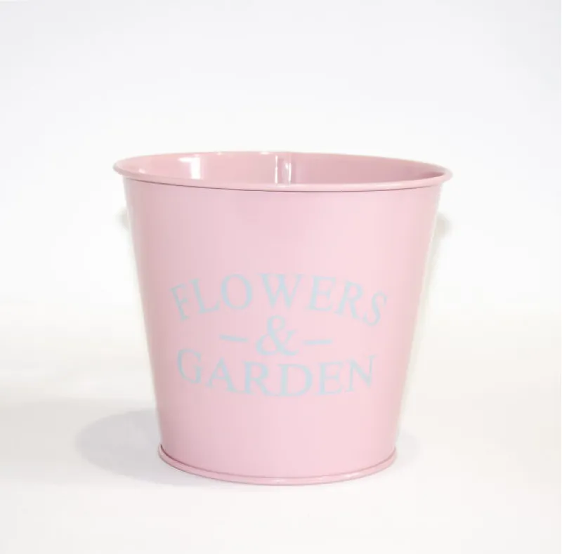 Кашпо декоративне 1л "FLOWERS & GARDEN" Vitan, колір Рожевий, 130*98*140, метал